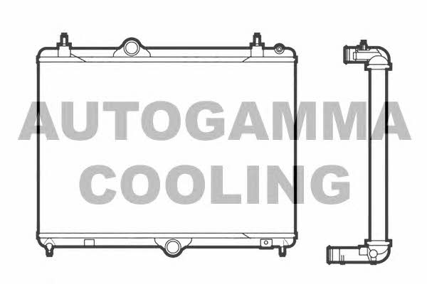 Autogamma 105987 Радіатор охолодження двигуна 105987: Купити в Україні - Добра ціна на EXIST.UA!