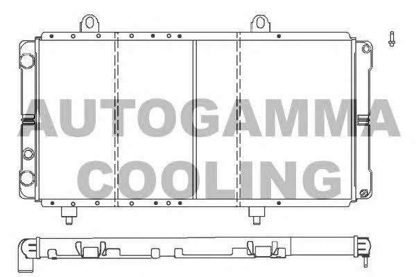 Autogamma 100026 Радіатор охолодження двигуна 100026: Купити в Україні - Добра ціна на EXIST.UA!