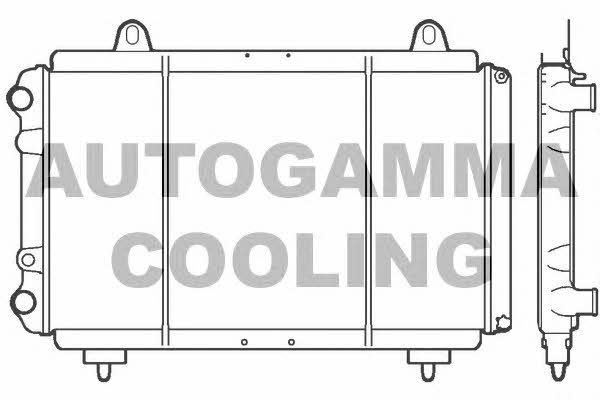 Autogamma 100035 Радіатор охолодження двигуна 100035: Купити в Україні - Добра ціна на EXIST.UA!
