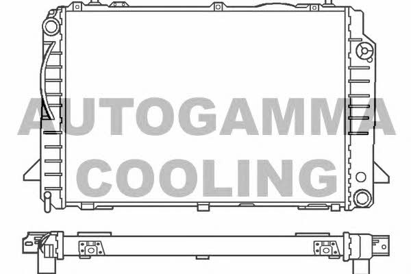 Autogamma 100051 Радіатор охолодження двигуна 100051: Приваблива ціна - Купити в Україні на EXIST.UA!