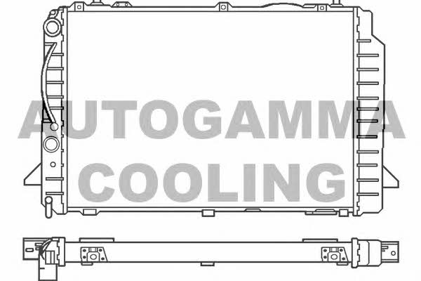 Autogamma 100052 Радіатор охолодження двигуна 100052: Приваблива ціна - Купити в Україні на EXIST.UA!