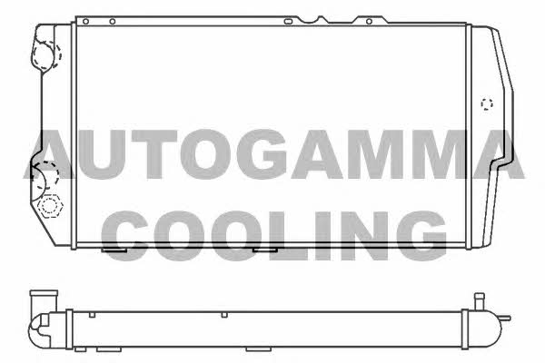 Autogamma 100055 Радіатор охолодження двигуна 100055: Приваблива ціна - Купити в Україні на EXIST.UA!