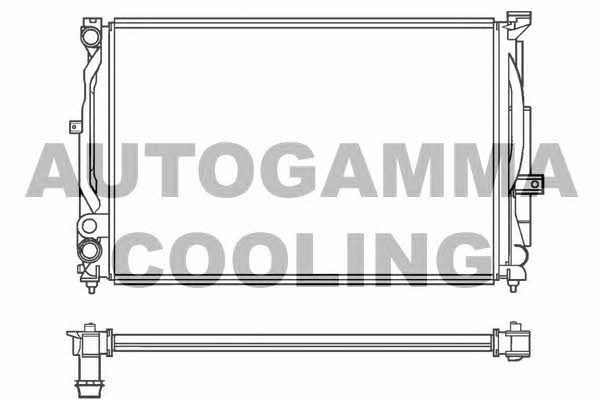 Autogamma 100062 Радіатор охолодження двигуна 100062: Купити в Україні - Добра ціна на EXIST.UA!