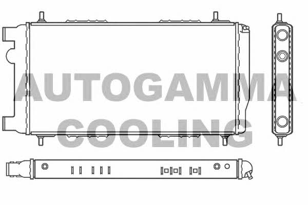 Autogamma 100073 Радіатор охолодження двигуна 100073: Купити в Україні - Добра ціна на EXIST.UA!