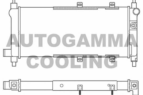 Autogamma 100074 Радіатор охолодження двигуна 100074: Купити в Україні - Добра ціна на EXIST.UA!