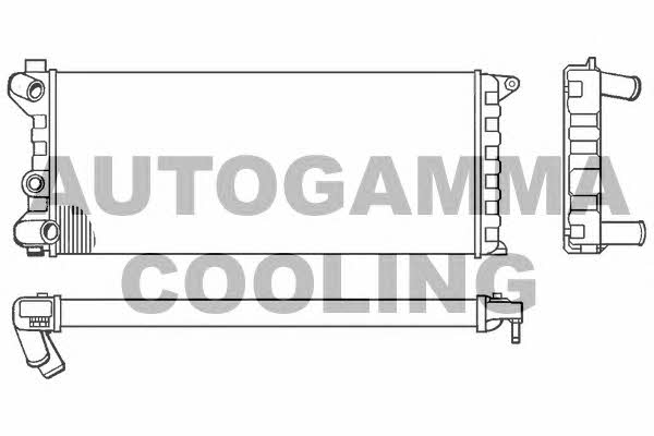 Autogamma 100078 Радіатор охолодження двигуна 100078: Купити в Україні - Добра ціна на EXIST.UA!