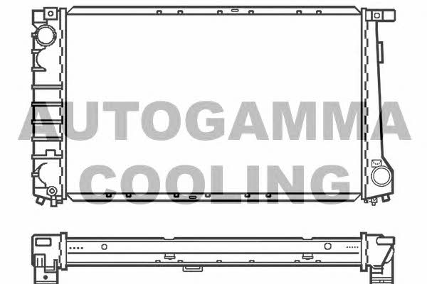 Autogamma 100128 Радіатор охолодження двигуна 100128: Приваблива ціна - Купити в Україні на EXIST.UA!