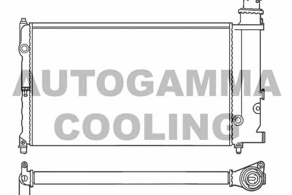 Autogamma 100163 Радіатор охолодження двигуна 100163: Купити в Україні - Добра ціна на EXIST.UA!
