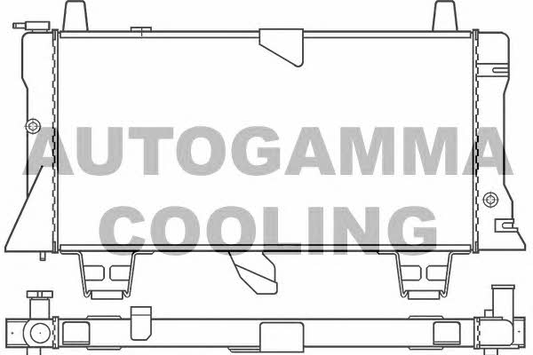 Autogamma 100179 Радіатор охолодження двигуна 100179: Купити в Україні - Добра ціна на EXIST.UA!