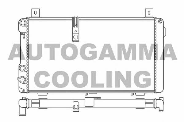 Autogamma 100180 Радіатор охолодження двигуна 100180: Купити в Україні - Добра ціна на EXIST.UA!