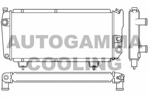 Autogamma 100193 Радіатор охолодження двигуна 100193: Купити в Україні - Добра ціна на EXIST.UA!