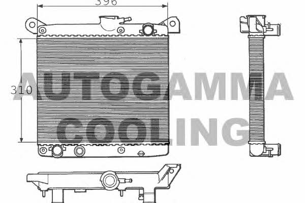 Autogamma 100249 Радіатор охолодження двигуна 100249: Купити в Україні - Добра ціна на EXIST.UA!