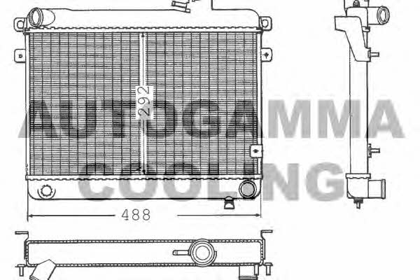 Autogamma 100252 Радіатор охолодження двигуна 100252: Купити в Україні - Добра ціна на EXIST.UA!
