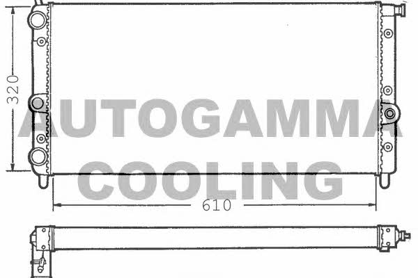 Autogamma 100285 Радіатор охолодження двигуна 100285: Приваблива ціна - Купити в Україні на EXIST.UA!