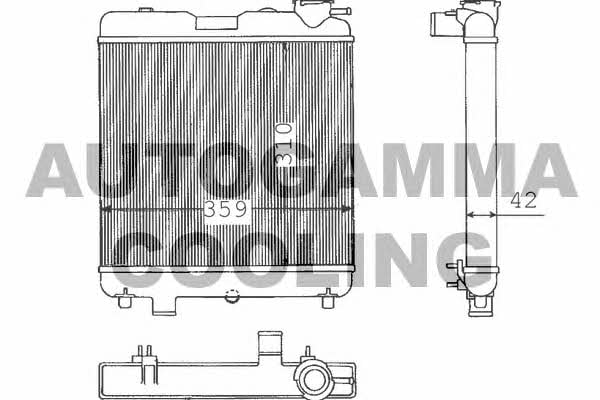 Autogamma 100289 Радіатор охолодження двигуна 100289: Купити в Україні - Добра ціна на EXIST.UA!