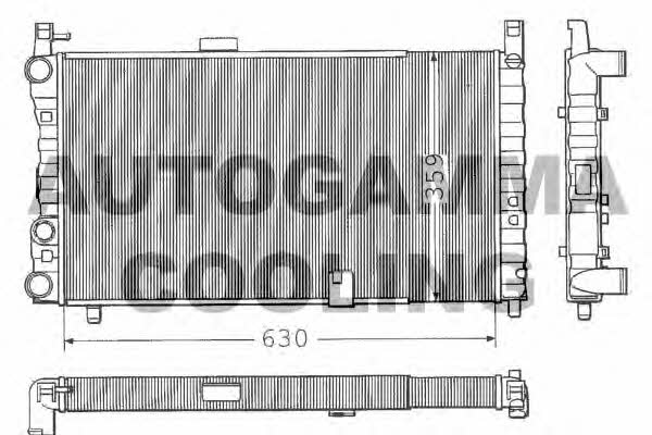 Autogamma 100297 Радіатор охолодження двигуна 100297: Приваблива ціна - Купити в Україні на EXIST.UA!