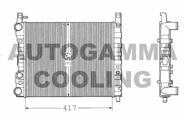 Autogamma 100299 Радіатор охолодження двигуна 100299: Купити в Україні - Добра ціна на EXIST.UA!