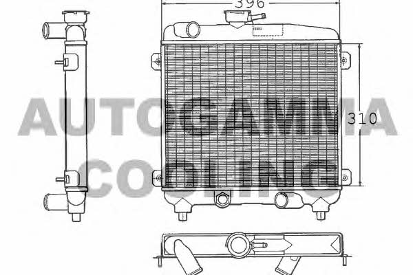 Autogamma 100302 Радіатор охолодження двигуна 100302: Купити в Україні - Добра ціна на EXIST.UA!