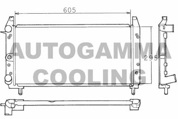 Autogamma 100319 Радіатор охолодження двигуна 100319: Купити в Україні - Добра ціна на EXIST.UA!