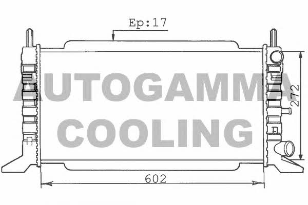 Autogamma 100339 Радіатор охолодження двигуна 100339: Купити в Україні - Добра ціна на EXIST.UA!