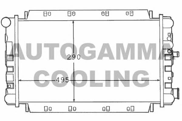 Autogamma 100352 Радіатор охолодження двигуна 100352: Купити в Україні - Добра ціна на EXIST.UA!