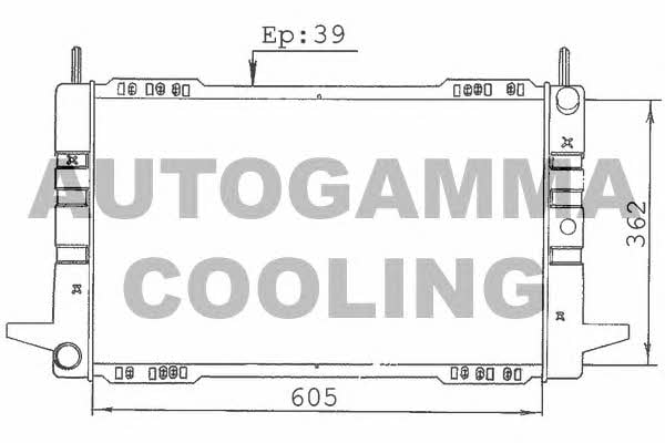 Autogamma 100365 Радіатор охолодження двигуна 100365: Купити в Україні - Добра ціна на EXIST.UA!