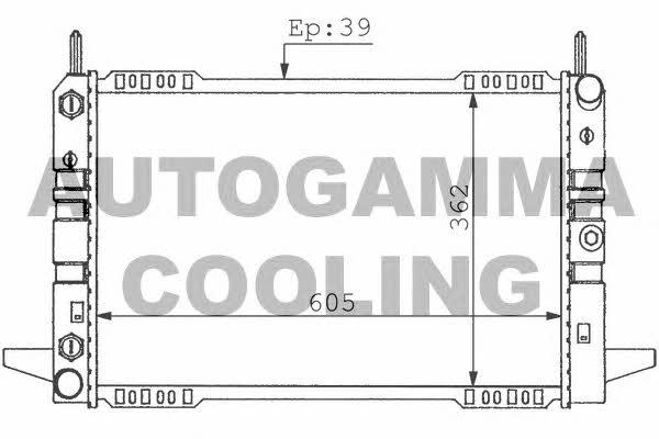 Autogamma 100366 Радіатор охолодження двигуна 100366: Купити в Україні - Добра ціна на EXIST.UA!