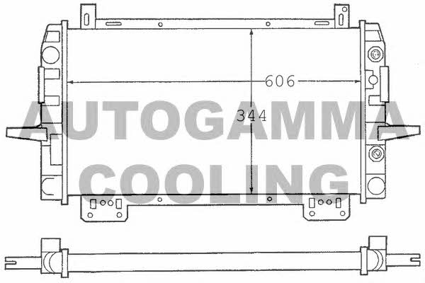 Autogamma 100379 Радіатор охолодження двигуна 100379: Купити в Україні - Добра ціна на EXIST.UA!