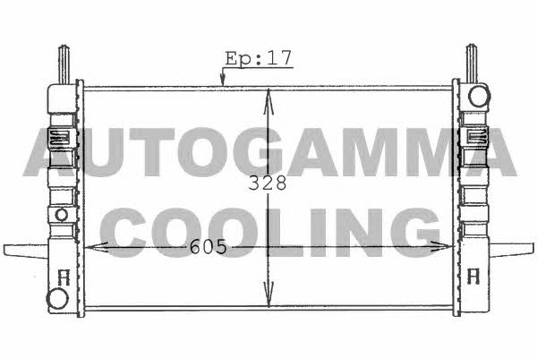 Autogamma 100385 Радіатор охолодження двигуна 100385: Купити в Україні - Добра ціна на EXIST.UA!