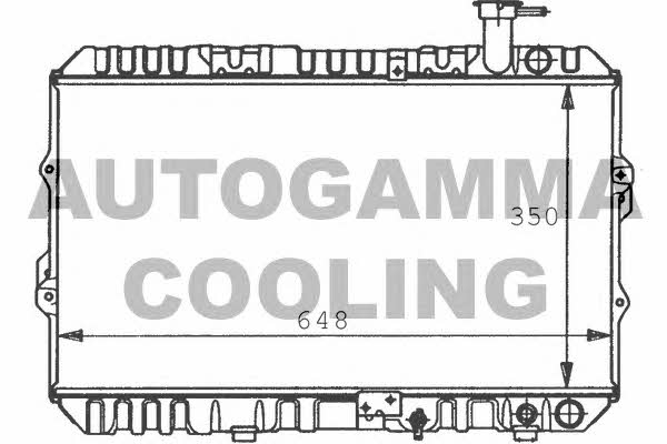 Autogamma 100418 Радіатор охолодження двигуна 100418: Купити в Україні - Добра ціна на EXIST.UA!