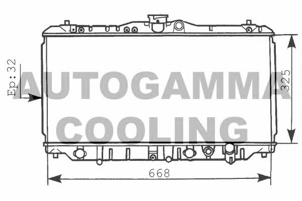 Autogamma 100434 Радіатор охолодження двигуна 100434: Купити в Україні - Добра ціна на EXIST.UA!