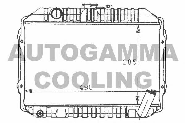 Autogamma 100437 Радіатор охолодження двигуна 100437: Купити в Україні - Добра ціна на EXIST.UA!
