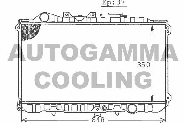 Autogamma 100505 Радіатор охолодження двигуна 100505: Купити в Україні - Добра ціна на EXIST.UA!