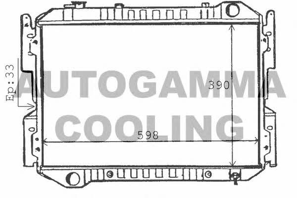 Autogamma 100510 Радіатор охолодження двигуна 100510: Купити в Україні - Добра ціна на EXIST.UA!