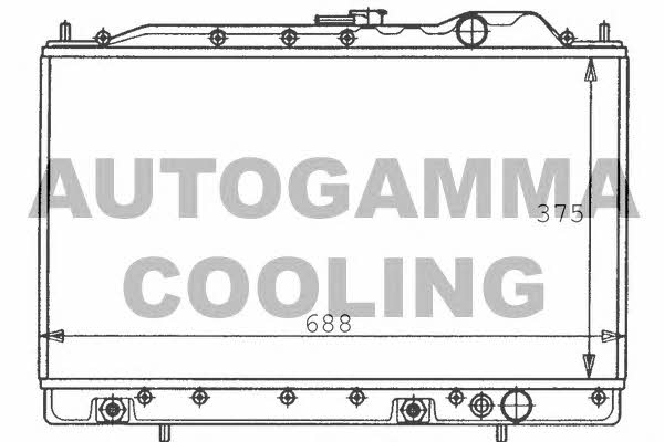 Autogamma 100586 Радіатор охолодження двигуна 100586: Приваблива ціна - Купити в Україні на EXIST.UA!