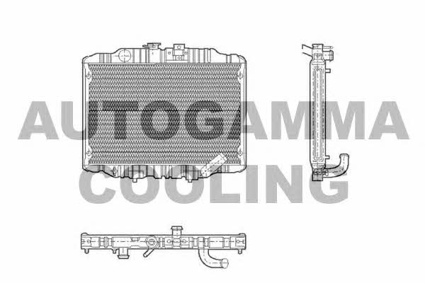 Autogamma 100590 Радіатор охолодження двигуна 100590: Купити в Україні - Добра ціна на EXIST.UA!