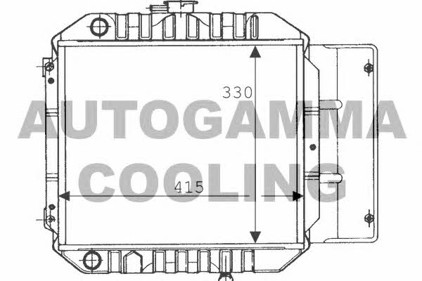 Autogamma 100616 Радіатор охолодження двигуна 100616: Купити в Україні - Добра ціна на EXIST.UA!