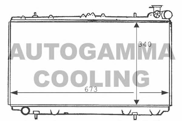 Autogamma 100634 Радіатор охолодження двигуна 100634: Купити в Україні - Добра ціна на EXIST.UA!