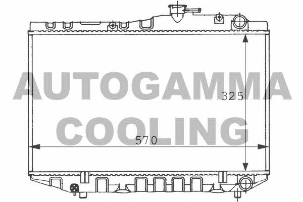 Autogamma 101018 Радіатор охолодження двигуна 101018: Купити в Україні - Добра ціна на EXIST.UA!