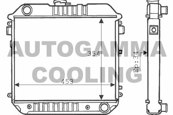 Autogamma 100658 Радіатор охолодження двигуна 100658: Купити в Україні - Добра ціна на EXIST.UA!
