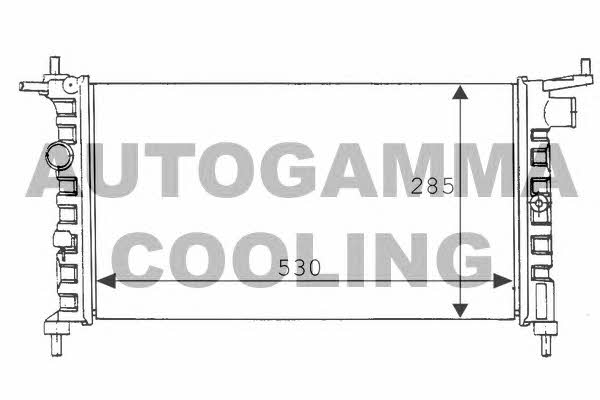 Autogamma 100674 Радіатор охолодження двигуна 100674: Купити в Україні - Добра ціна на EXIST.UA!