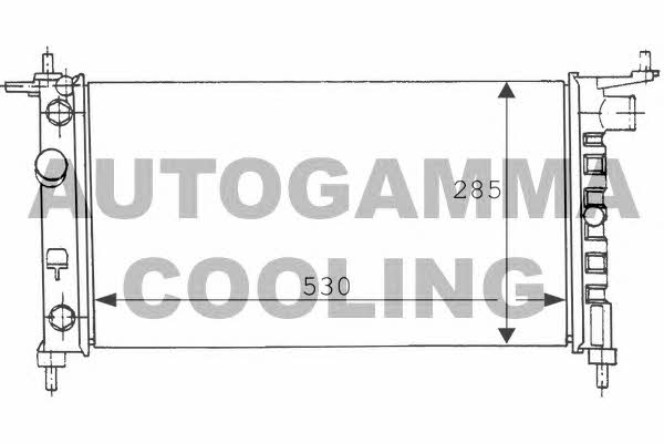 Autogamma 100676 Радіатор охолодження двигуна 100676: Приваблива ціна - Купити в Україні на EXIST.UA!