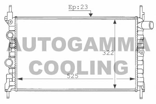 Autogamma 100687 Радіатор охолодження двигуна 100687: Купити в Україні - Добра ціна на EXIST.UA!