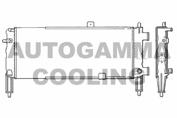 Autogamma 100704 Радіатор охолодження двигуна 100704: Купити в Україні - Добра ціна на EXIST.UA!