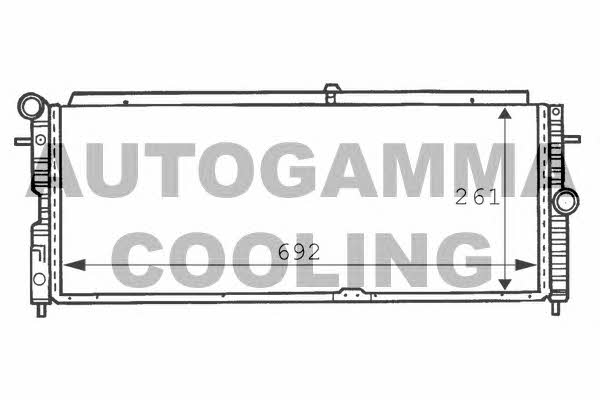 Autogamma 100707 Радіатор охолодження двигуна 100707: Купити в Україні - Добра ціна на EXIST.UA!