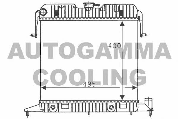 Autogamma 100710 Радіатор охолодження двигуна 100710: Купити в Україні - Добра ціна на EXIST.UA!