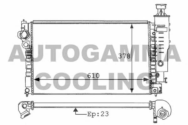 Autogamma 100771 Радіатор охолодження двигуна 100771: Купити в Україні - Добра ціна на EXIST.UA!
