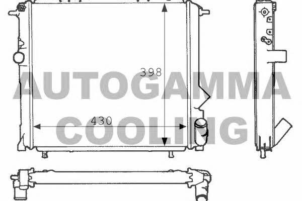 Autogamma 100856 Радіатор охолодження двигуна 100856: Купити в Україні - Добра ціна на EXIST.UA!