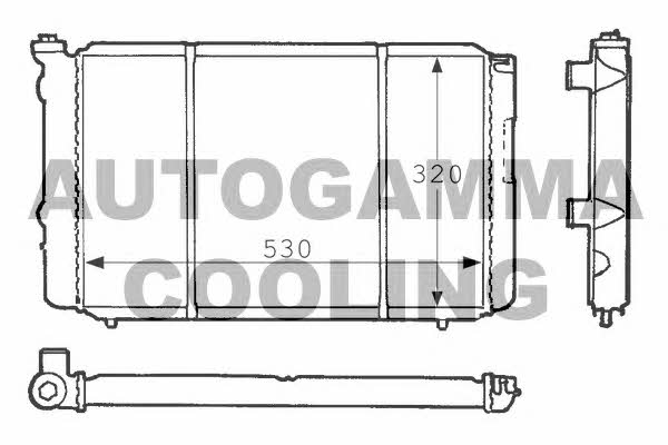 Autogamma 100862 Радіатор охолодження двигуна 100862: Купити в Україні - Добра ціна на EXIST.UA!
