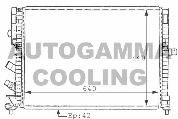 Autogamma 100898 Радіатор охолодження двигуна 100898: Купити в Україні - Добра ціна на EXIST.UA!